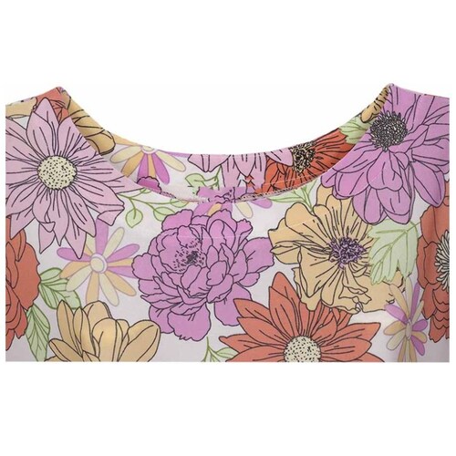 Vestido Linea a  Manga al Codo  Doma Fashion para Mujer