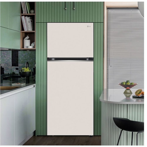 Refrigerador LG Top Mount 14 Ft Beige Tecnología Inverter  Vt40Bjb