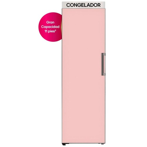 Congelador Vertical LG Color Rosa 11 Ft Gl71Bjp