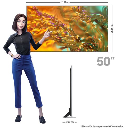 Pantalla Samsung 50 Pulgadas 4K Qled Qn50Q80Dafxzx