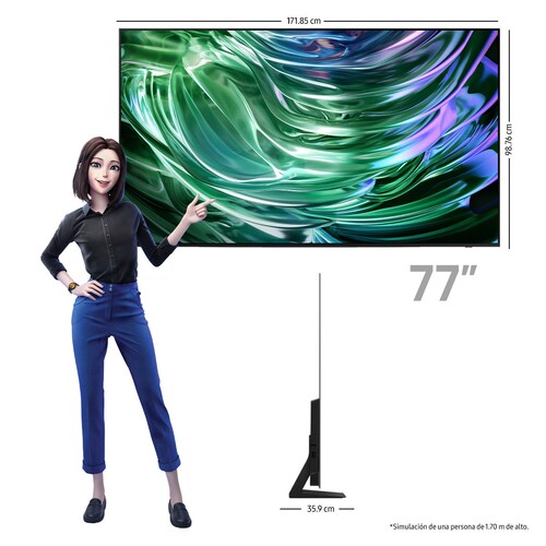 Pantalla Samsung 77 Pulgadas 4K Oled Qn77S90Daexzx
