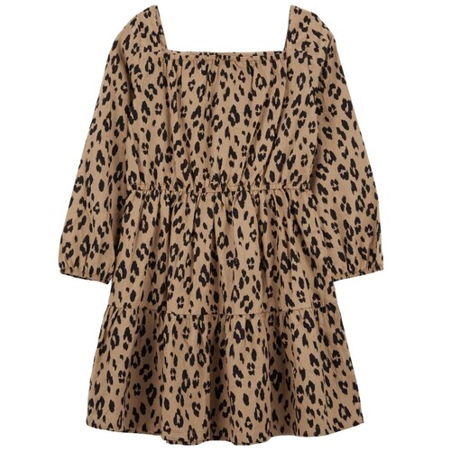 Vestido para Niña Manga Larga Animal Print Carter's