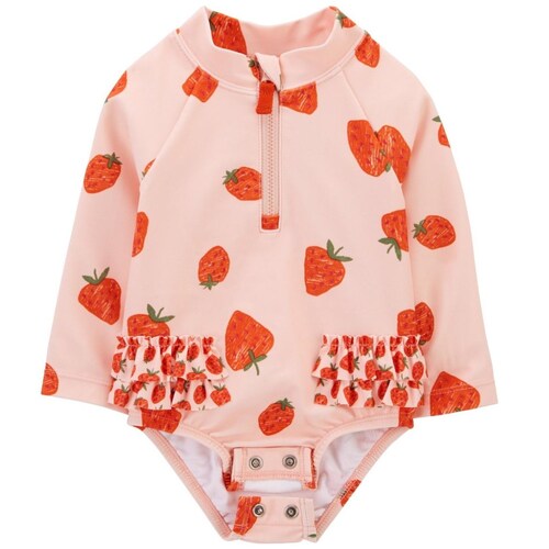 Traje de Baño para Bebé 1 Pieza Fresas Full Print Carter's