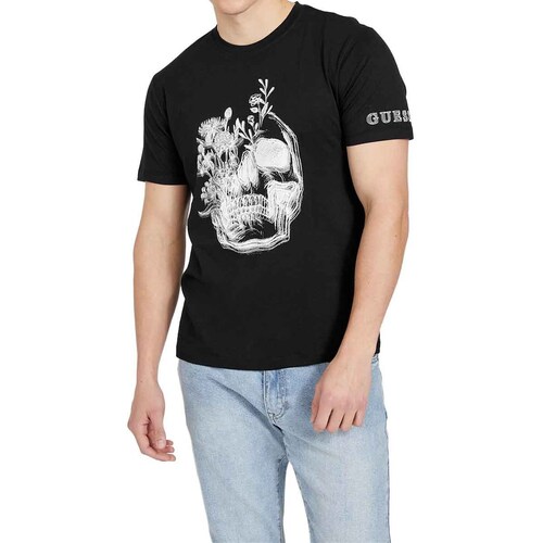Playera Guess Estampado Calavera para Hombre