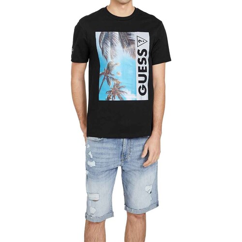Playera Guess Estampado Palmeras para Hombre