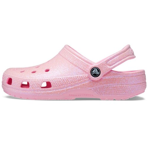 Sandalia Crocs Classic Glitter Clog Rosa