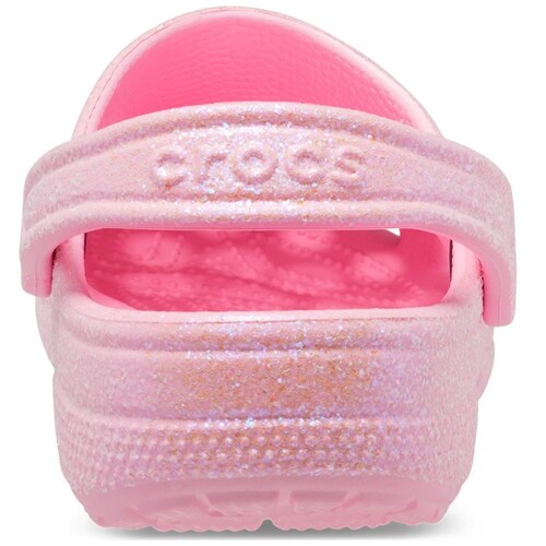 Sandalia Crocs Classic Glitter Clog Rosa
