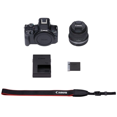 Cámara Canon R50 18-45+Sd64G + On Academy + Garantía