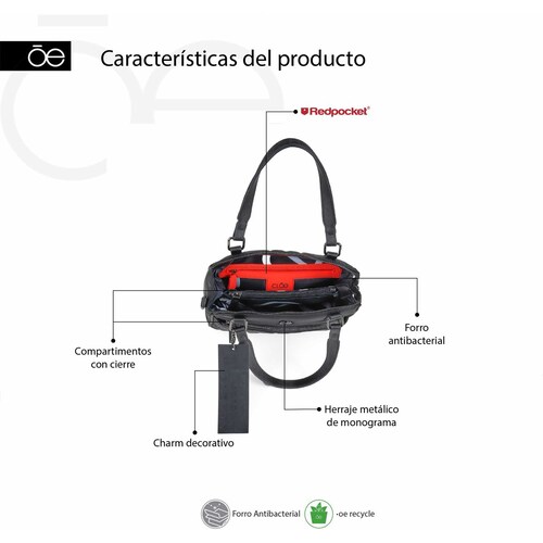 Bolso Satchel Cloe para Mujer