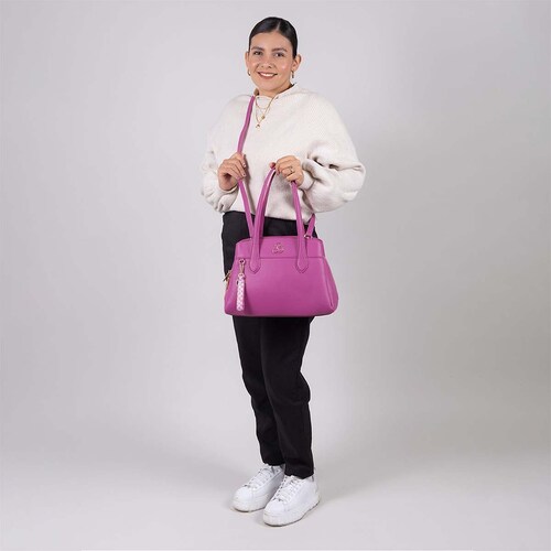 Bolso Satchel Barbie By Gorett Rosa para Mujer