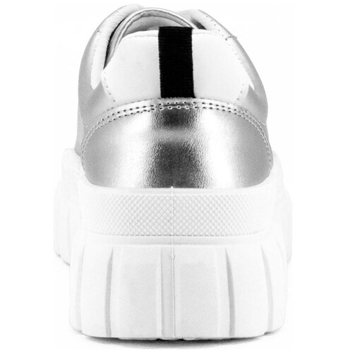 Tenis Casual con Plataforma Plata Fun Shoes para Mujer