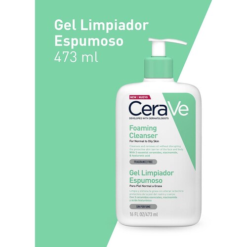 Cerave Gel Limpiador Espumoso 473Ml