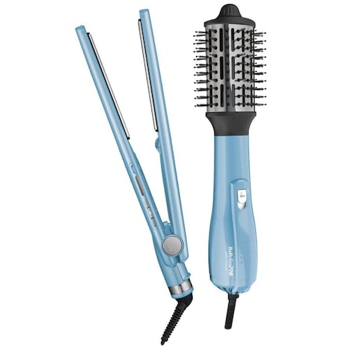 Combo Alaciadora Doble Iónica y Cepillo 2.5" Babyliss