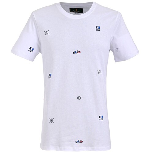 Playera Polo Club Diseño Micro Estampado para Hombre