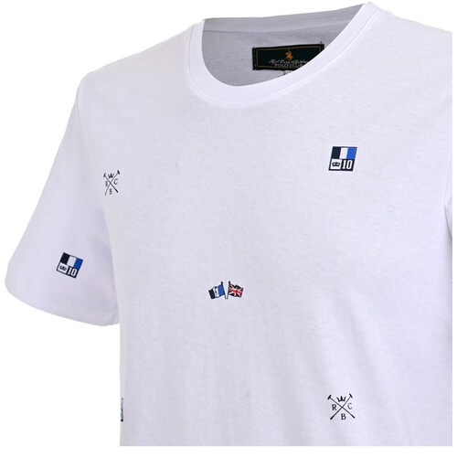 Playera Polo Club Diseño Micro Estampado para Hombre