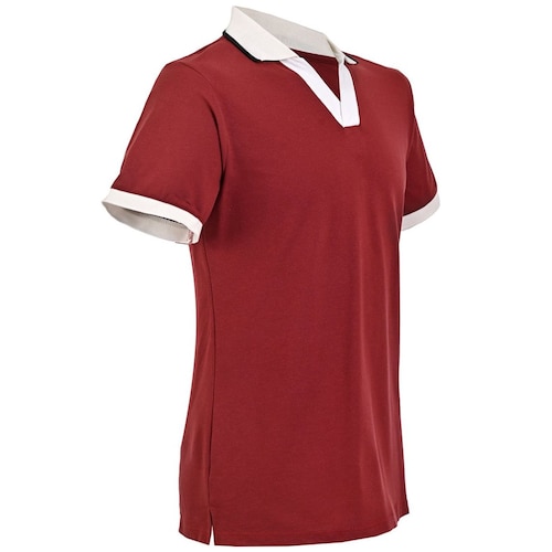 Playera Tipo Polo Fukka Cuello Contrastante para Hombre