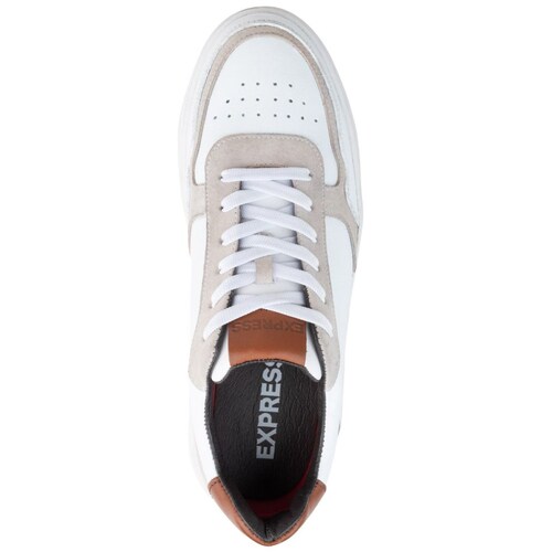 Tenis Express Blanco en Piel para Hombre