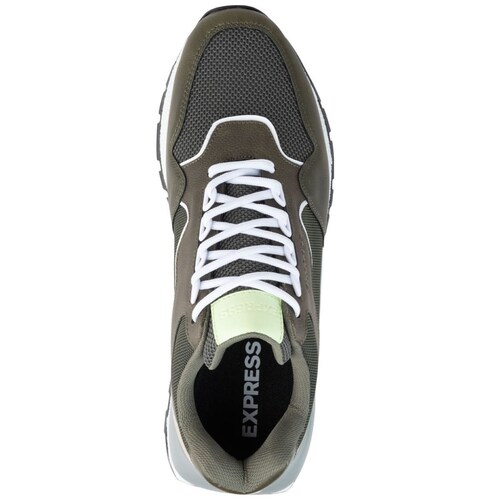 Tenis Express Verde en Piel para Hombre