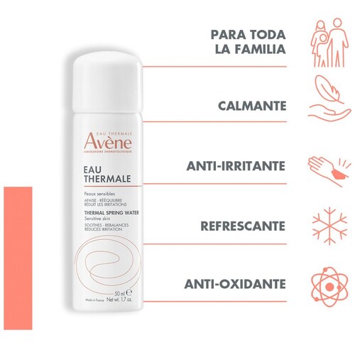 Avène Agua Termal Facial y Corporal en Spray 50Ml
