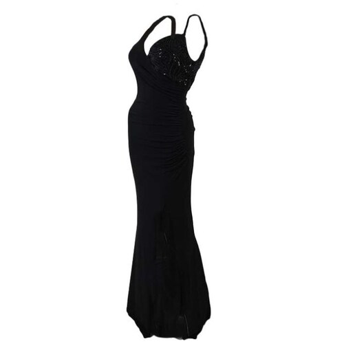 Vestido Largo de Fiesta Diseño Combinado para Mujer Noshe