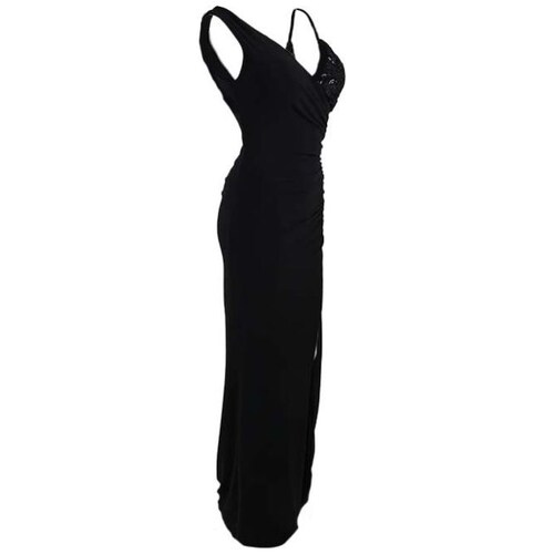Vestido Largo de Fiesta Diseño Combinado para Mujer Noshe