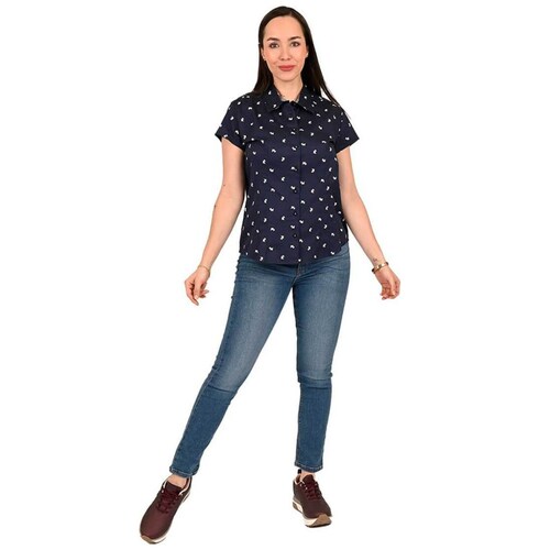 Blusa Básica Perritos Botones Ferrioni para Mujer