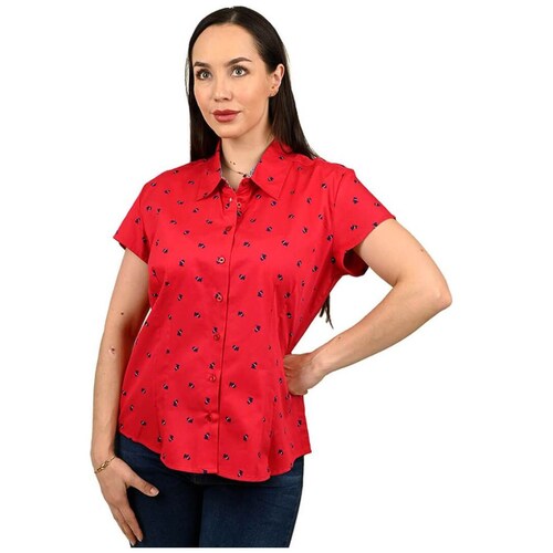 Blusa Básica Perritos Botones Ferrioni para Mujer