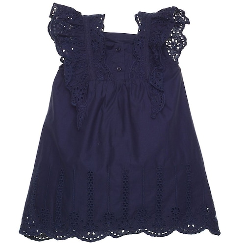 Vestido Tela Bordada para Bebé Niña Jeanious