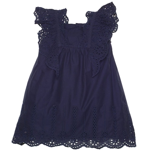 Vestido Tela Bordada para Bebé Niña Jeanious