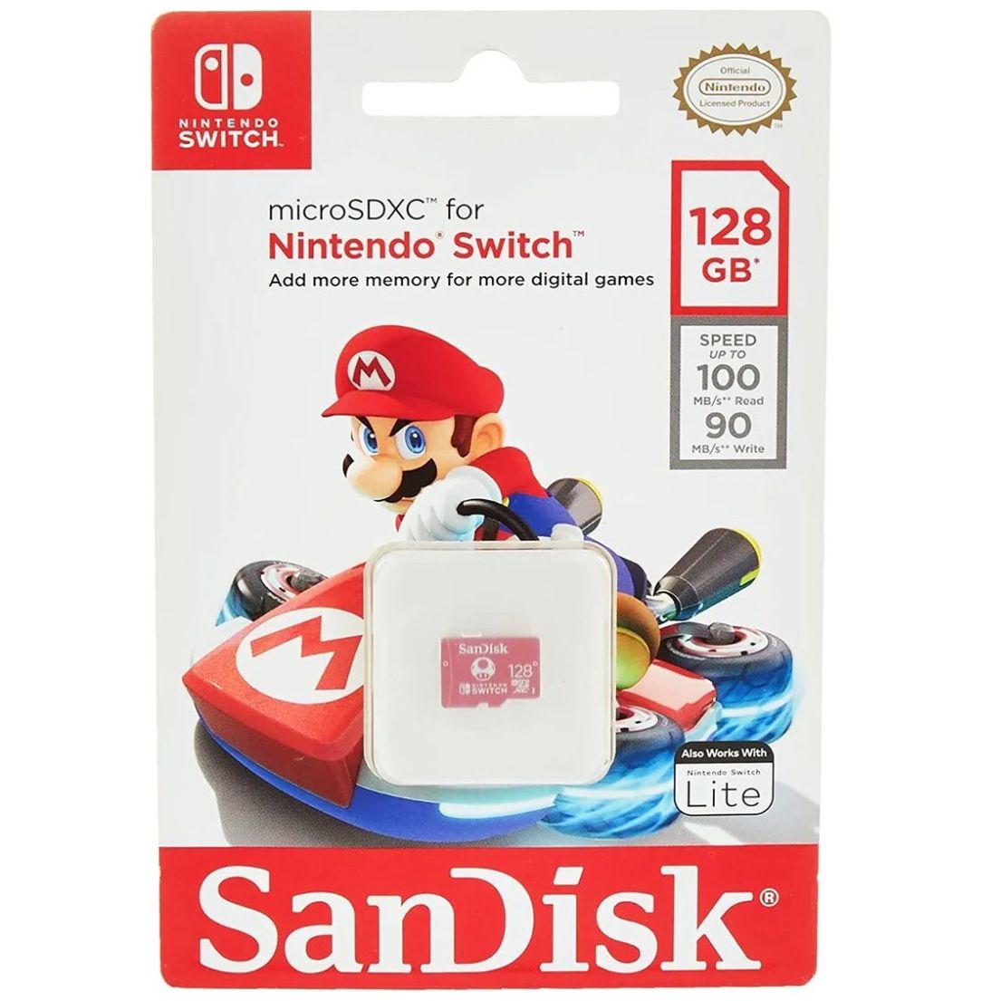 Estuche Mario Memoria 128Gb para Nintendo Switch