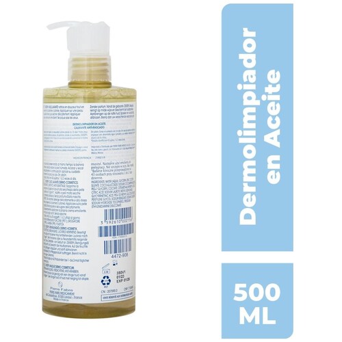 Dexeryl Dermolimpiador en Aceite Emoliente 500 Ml
