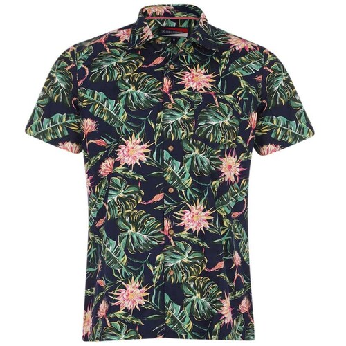 Camisa Carlo Corinto Diseño Hawaiano para Hombre
