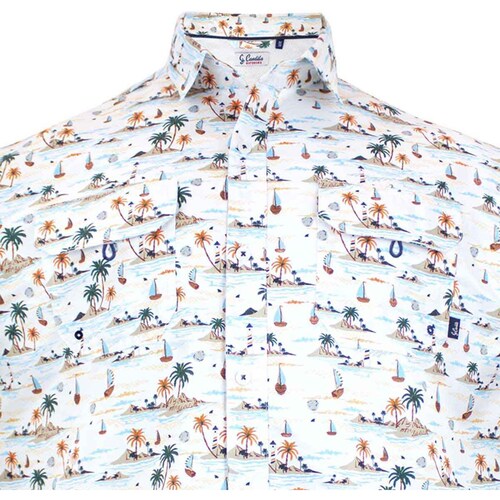 Camisa G. Candila Estampado Playa para Hombre Plus