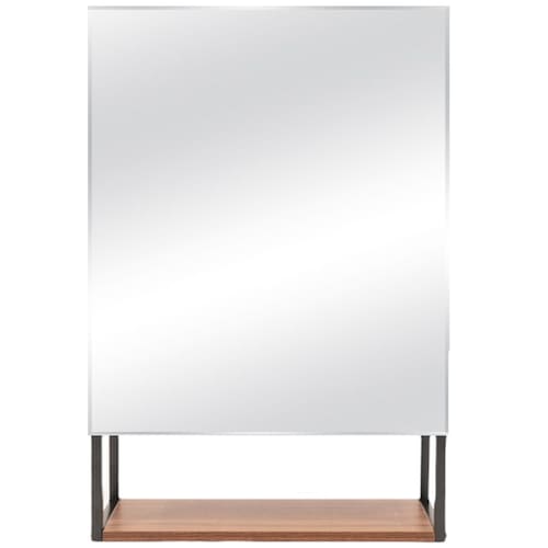 Home Nature Estante de Madera con Espejo 60*40*16.5 Cm