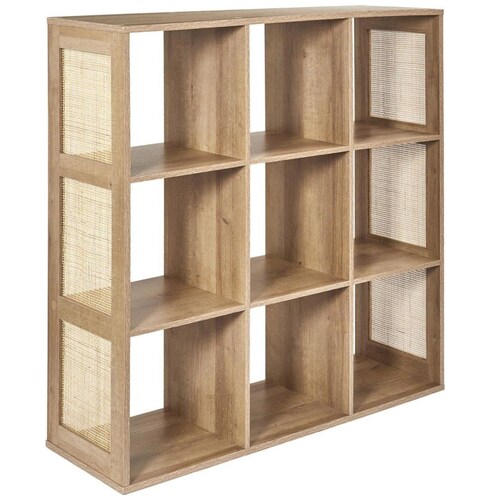 Home Nature Estante de Madera Bali con 9 Compartimentos 99.6*99*32 Cm