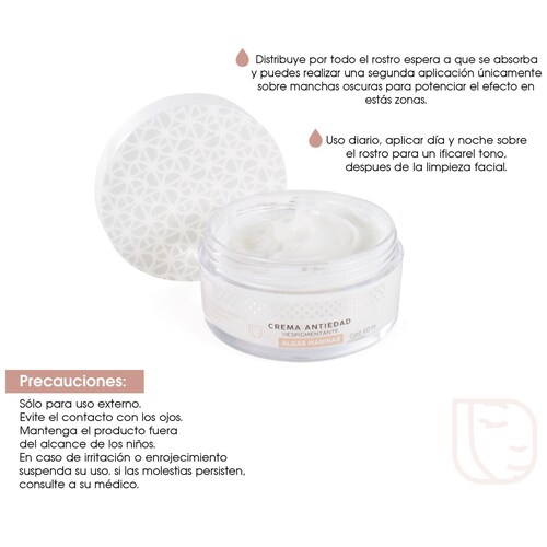 Crema Despigmentante Algas Marinas y Niacinamida Cloe 60Ml