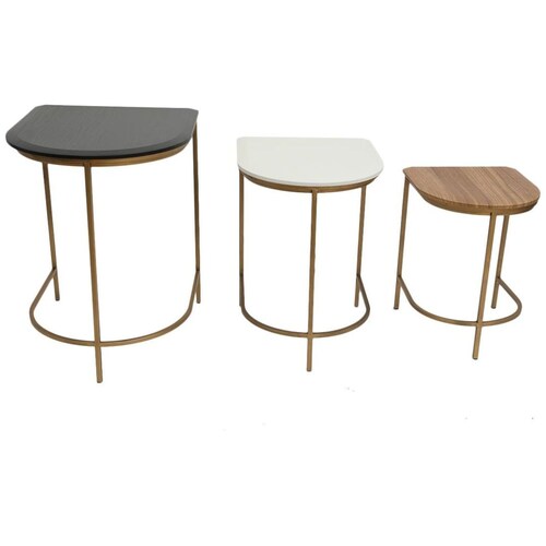Mesas de Acento Media Luna Vintage Home