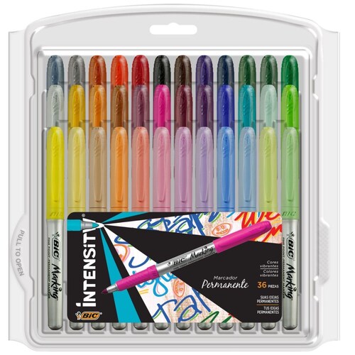 Marcadores Permanentes Marking 36 Piezas Bic