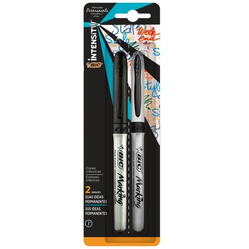Marcador Permanente Marking 2 Piezas Bic