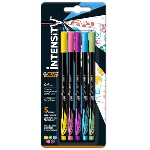 Rotulador Intensity  5 Piezas Bic