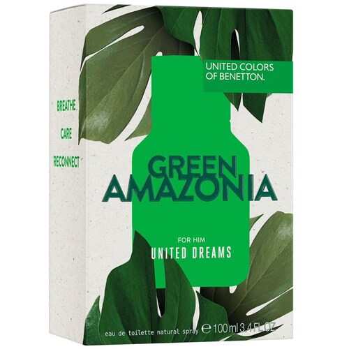 Eau de Toilette Benetton United Dreams Green Amazonia 100Ml para Hombre