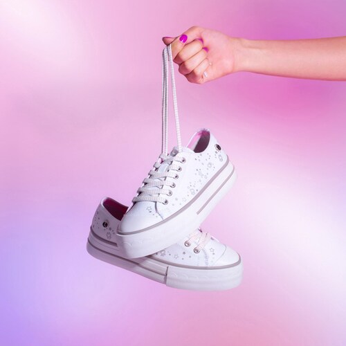 Tenis Loly In The Sky Sailor Moon 22-25 Blanco