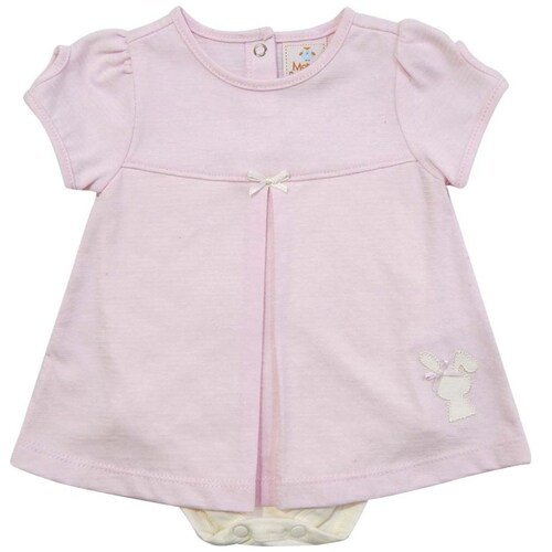 Bata para Bebé Manga Corta con Gota Moño con Tablón Mondo Bambino