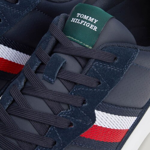 Tenis Azul Suede Tommy Hilfiger