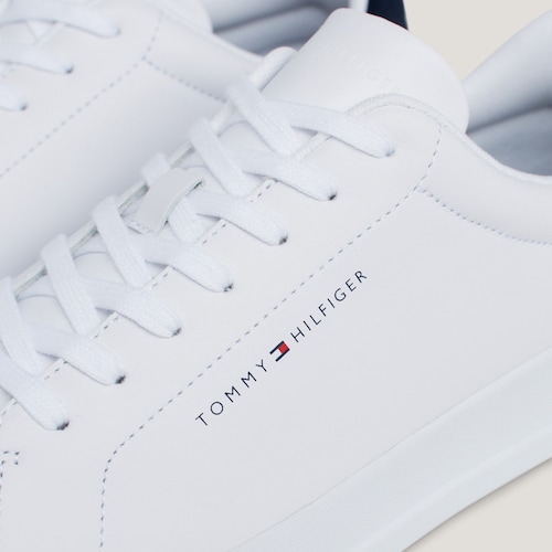 Tenis Blanco Piel Tommy Hilfiger