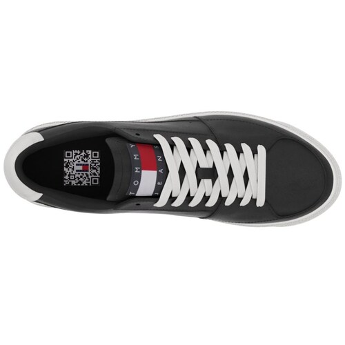 Tenis Piel Negro Tommy Jeans