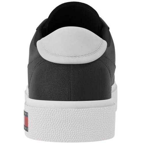Tenis Piel Negro Tommy Jeans