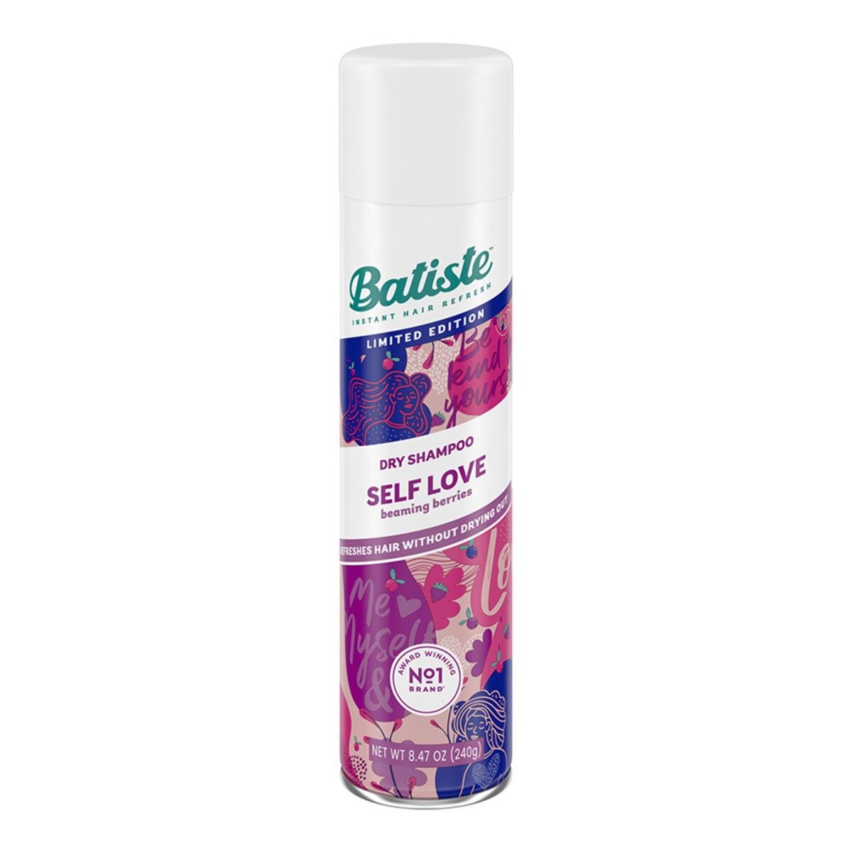 Shampoo en seco Batiste Self Love Frutos Rojos 200 ml image number 0