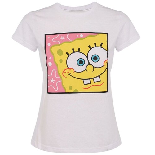 Playera con Estampado de Bob Esponja para Mujer