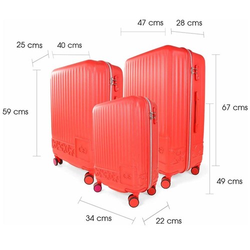Maleta  High Soft Fireni 24" Rojo Cloe